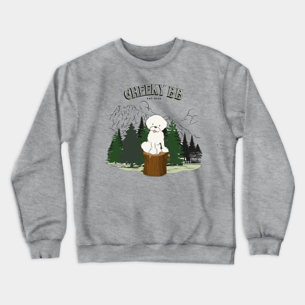 Dog on a Log Crewneck Sweatshirt by Cheeky BB